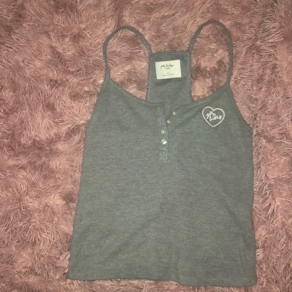 Light grey Gilly Hicks sleep tank